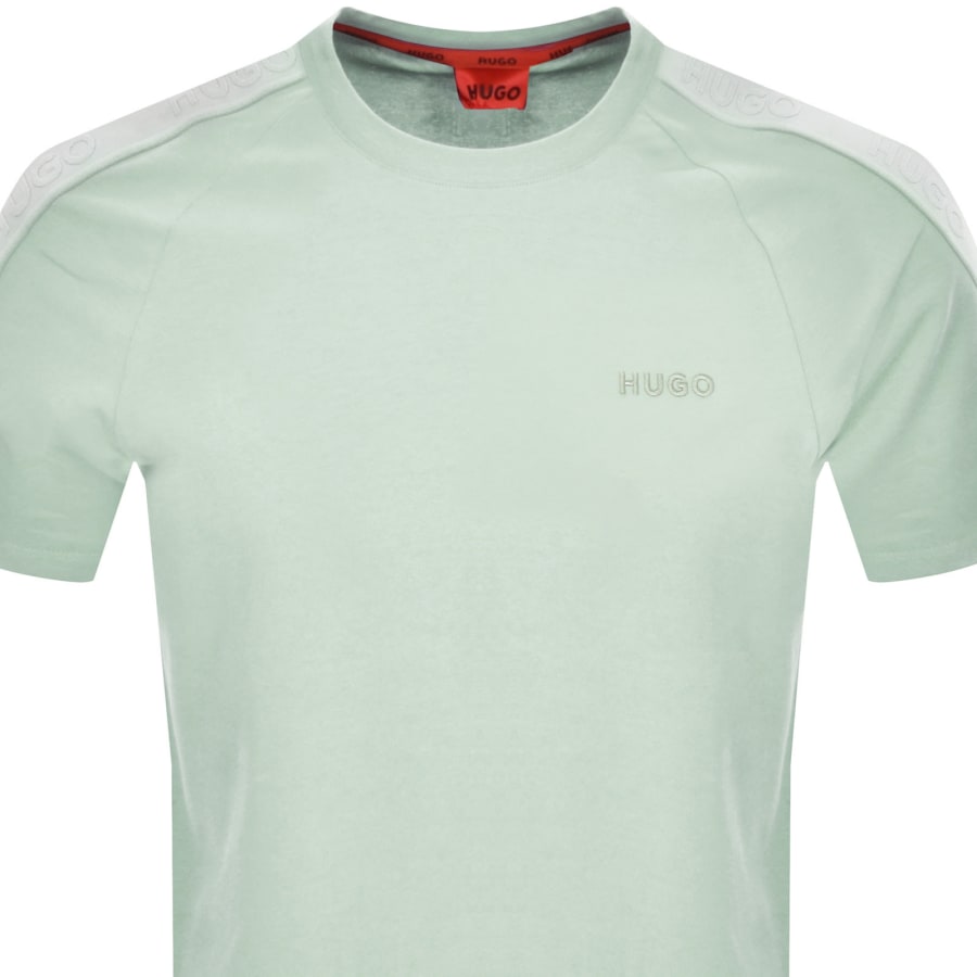 Hugo boss t shirt green clearance
